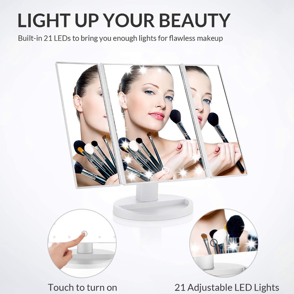 Ladies Countertop LED light Make-up Vanity Mirror